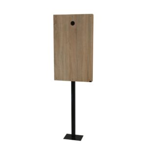 Μονό stand με δυο επιφάνειες δρυς για 43'' tv